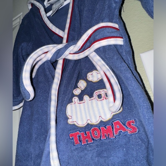 Thomas the Train Thomas and Friends Boys Terrycloth Robe 6/9m EUC - Picture 2 of 6